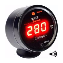 Contagiros digital display vermelho + copo suporte c sirene