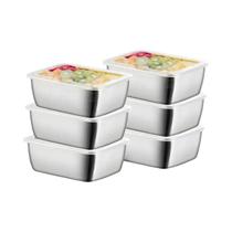 Container De Armazenamento De Alimentos Em Aço Inoxidável Reutilizável E Fácil De Limpar Para Container De Armazenamento De Alimentos Em Aço Inoxidável Reutilizável E Fácil De Limpar Para