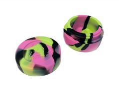 Container de Silicone Squadafum 10ML - Rosa/Preto/Verde