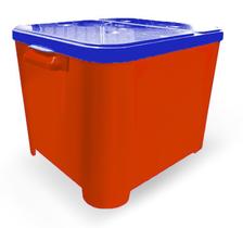 Container Furacão Pet Vermelho Com Tampa Azul 15Kg