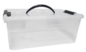 Container organizador com tampa e trava lateral de 12,4 l plasnew Container organizador com tampa e trava lateral de 12,4 l plasnew