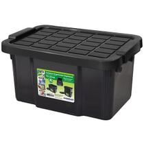 Container Organizador com Tampa Empilhável Preto 15 Litros Arqplast