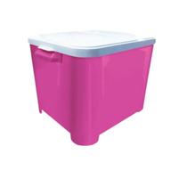 Container Para Racao 15 Kg - Furacaopet - Rosa - Liso - Furacao Pet