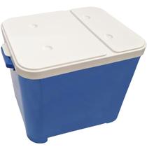Container Porta Ração Canister Plástico com Tampa Protege Conserva Furacão Pet 15 Kg Azul Container Porta Ração Canister Plástico com Tampa Protege Conserva Furacão Pet 15 Kg Azul