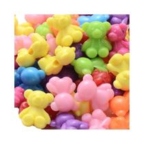Contas Acrílicas Em Formato De Urso Fofo, Cores Misturadas, 30 Peças, 18x155mm, Espaçador Solto Para