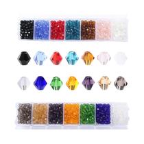 Contas Bicone De Cristal Checo Facetado De 4MM, Caixa Com 1400 Peças Para Pulseiras, Colares,
