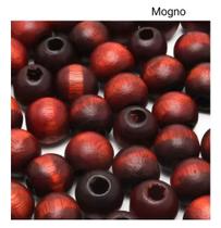 Contas Bolas de Madeira 18mm Com Furo 20 Unidades