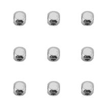 Contas De Aço Inoxidável PVD Cor Dourada 50 Peças Espaçador Solto Oval Redondo Para Colar Diy