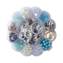 Contas De Acrílico Em Cores Mistas, 13 Compartimentos, 06-26 Centímetros Para Fazer Pulseiras,