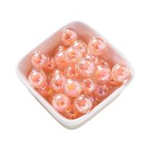 Contas De Acrílico Transparentes Foscas Cor AB 8-15mm Redondas 30-50 Peças Para Fazer Joias DIY