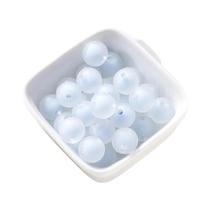 Contas De Acrílico Transparentes Foscas Cor AB 8-15mm Redondas 30-50 Peças Para Fazer Joias DIY