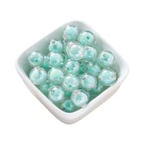 Contas De Acrílico Transparentes Foscas Em Cores AB 8-15mm Redondas 30-50 Peças Para Fazer Joias DIY