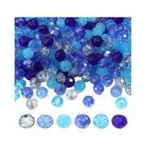Contas De Cristal Azul Multicoloridas Facetadas Em Formato Rondelle Para Confecção De Joias Estilo Contas De Cristal Azul Multicoloridas Facetadas Em Formato Rondelle Para Confecção De Joias Estilo