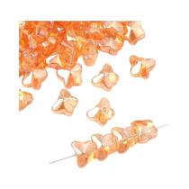 Contas De Cristal Borboleta, 20 Peças, Vidro Banhado, Faça Você Mesmo, Colar Feito À Mão, Pulseira,