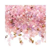 Contas De Cristal De Vidro Facetadas Em Forma De Gota 4x6mm Em Cores Misturadas 100 Peças Para