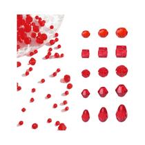 Contas De Cristal Transparente Em Tamanhos Mistos 300pcs Gemas AB Leves Contas Soltas Kit De Colar