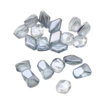 Contas De Eletroplatação Lisa Com Corte Prisma Para Preservação De Cor, 20 Peças, Joias Artesanais