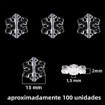 Contas De Floco De Neve Acrílico Transparente 100 200 Peças Mini Estilo De Natal Para Colar Diy