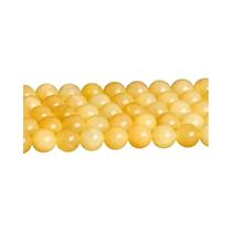 Contas De Jaspe Amarelo Jade 4 6 8 10mm Pedra Natural Redonda Solta Para DIY Colar Pulseira Joias
