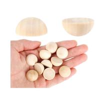 Contas De Madeira Inacabadas 100pcs Mini Bolas Redondas De Madeira Para Artesanato DIY