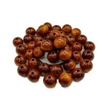 Contas de Madeira Premium 24mm aprox. 25 peças - marrom- Modelo p/ Artesanatos Contas de Madeira Premium 24mm aprox. 25 peças - marrom- Modelo p/ Artesanatos