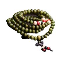 Contas De Oração Mala De Sândalo Natural De 8mm, 108 Contas, Pulseiras De Rosário Budista Unissex