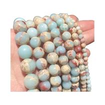 Contas De Pedra Natural De 6-10MM, Lava, Jaspe, Olho De Tigre, Quartzo, Ágatas, Contas Redondas