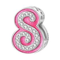 Contas De Perfume Espelho Mágico Rosa 925 Banhado a Prata Princesa Anjo Tronco Ajuste Pulseira