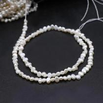 Contas De Pérolas Naturais De Água Doce 3-3,5 Mm Formato Irregular Espaçador Solto Para Pulseiras De
