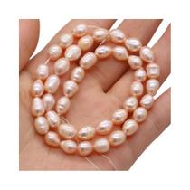 Contas De Pérolas Naturais De Água Doce Femininas Em Formato De Arroz Para Fazer Joias DIY Pulseira