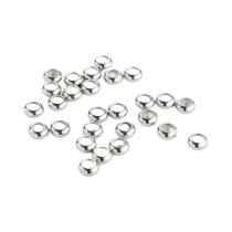 Contas De Prata Modernas Com Núcleo De Borracha 10pçs IFYOUOO Acessórios Para Joias De Pulseira DIY