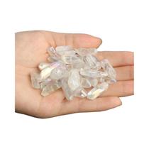 Contas De Quartzo Cristal Bruto Revestidas De Titânio Com Furo Superior, Pedra De Cura Para Brincos Contas De Quartzo Cristal Bruto Revestidas De Titânio Com Furo Superior, Pedra De Cura Para Brincos