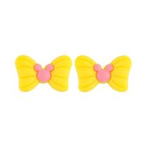 Contas De Silicone De Grau Alimentício Em Forma De Laço 10 Peças Mini Laços Para Fazer Joias DIY