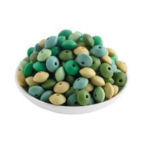 Contas De Silicone Lentil De 12mm 50pcs Para Fazer Joias DIY Colares Braceletes Acessórios