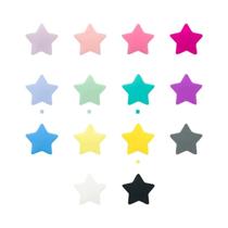 Contas De Silicone Para Bebês 50pcs Estrela Coração Coroa Grau Alimentício Acessórios Para