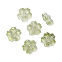 Contas De Vidro Coloridas Em Formato De Flor 30 Peças, Contas Espaçadoras De Cinco Pétalas Para