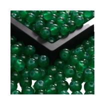 Contas De Vidro De 8mm 100 Peças Imitando Jade Contas Redondas Semi Transparentes Para DIY Joias