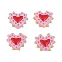 Contas De Vidro Em Forma De Coração Feitas À Mão Para DIY, Brincos, Pulseiras, Colares E Joias Contas De Vidro Em Forma De Coração Feitas À Mão Para DIY, Brincos, Pulseiras, Colares E Joias