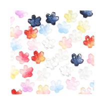 Contas De Vidro Gradiente Flor De Cerejeira 50-100pcs 10.5mm Contas Soltas Para DIY Joias Pulseira