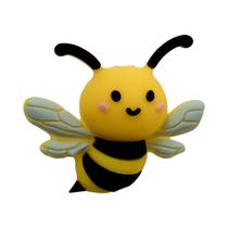 Contas Espaciadoras De Silicone 3D Em Forma De Abelha, 5 Peças Para Fazer Joias, DIY, Chaveiros E