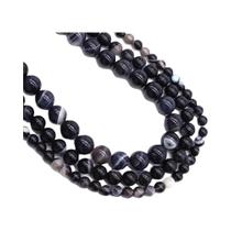 Contas Redondas De Ônix Amarelo Com Listras 4-10mm Naturais Para DIY Pulseira Colar Fabricação De Contas Redondas De Ônix Amarelo Com Listras 4-10mm Naturais Para DIY Pulseira Colar Fabricação De