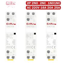 Contator AC 16A 20A 25A 2P 1NO 1NC 2NO 2NC 220V 230V 50/60Hz Montado Em Trilho Din Para Casa