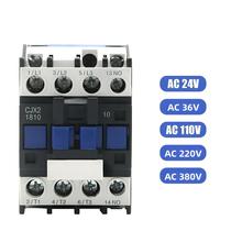 Contator AC Trifásico 18A 3-Pólos CJX2-1810 LC1 Montado Em Trilho DIN, Tensão Da Bobina NO 380V 220V Contator AC Trifásico 18A 3-Pólos CJX2-1810 LC1 Montado Em Trilho DIN, Tensão Da Bobina NO 380V 220V