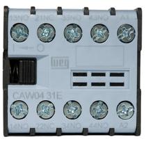Contator Mini 6a Weg 3 Na + 1 NF 220v CAW04-31-00V25 Contator Mini 6a Weg 3 Na + 1 NF 220v CAW04-31-00V25