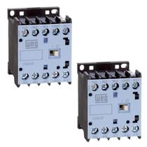 Contator Mini Weg 1NA 7A 220V Cw07 Tripolar 50Hz 2 peças