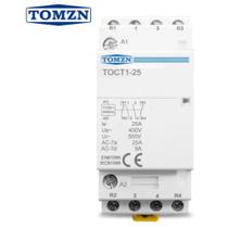 Contator Modular 25A 2 Polos NA e 2 Polos NF TOMZN TOCT1-25 110V