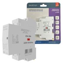 Contator Modular Bipolar 25a 2na 2 Polos 220v Contatora