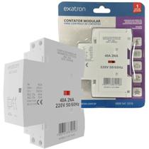 Contator Modular Bipolar 40a 2na 2 Polos 220v Contatora