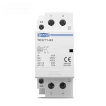 Contator Modular Doméstico TOMZN TOCT1-63 Para Trilho DIN, 2P 63A AC 110V/120V 220V/230V 50/60Hz, Contator Modular Doméstico TOMZN TOCT1-63 Para Trilho DIN, 2P 63A AC 110V/120V 220V/230V 50/60Hz,