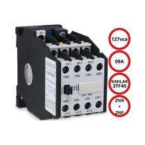 CONTATOR TRIPOLAR JX1B 09A 127V AUXILIARES 2NA+2NF (Carga máxima 9A)